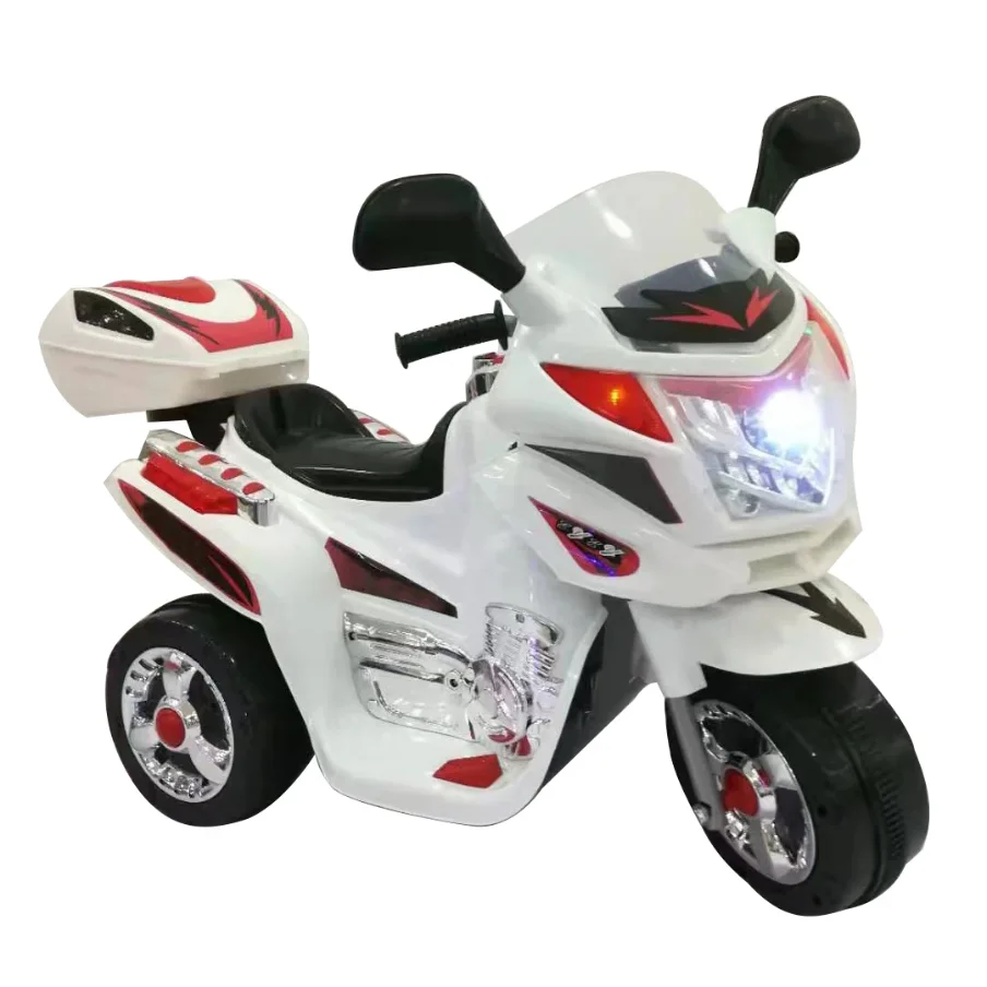 2-7 Years Old Children Electric Motorcycle with Light Three-wheeled Toy Car Plastic Children's Car I thumbnail 3