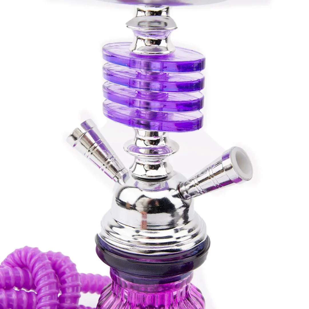 Stick Stem Laziza Megahed Portable Hookah Wholesale Crystal Wave Bottle Flower Hookah Set Narguile H thumbnail 4