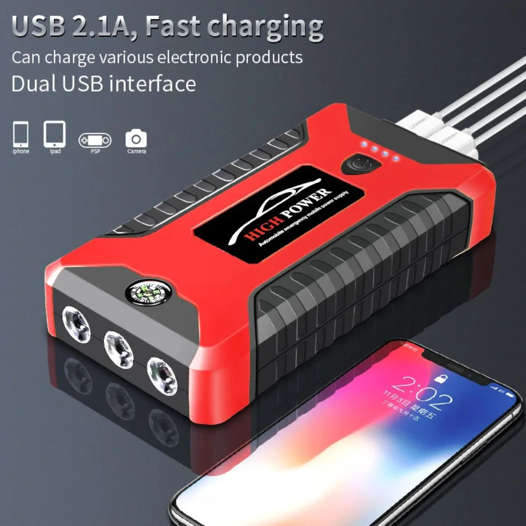 Car Jump Starter Portable Jump Starter Start Power Supply Multi-Function Car Lithium Battery Jump St thumbnail 2