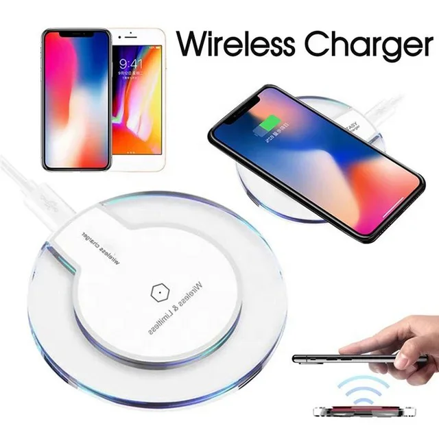 Hot Sale 5W Portable Wireless Phone Charger K9 Crystal Wireless Charge thumbnail 3