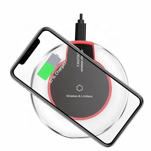 Hot Sale 5W Portable Wireless Phone Charger K9 Crystal Wireless Charge thumbnail 5