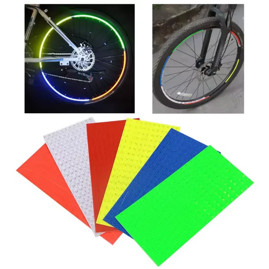 Night Driving High Visible Car Accessories Motorcycle Hub Rim Fashion Decorative Color Reflector Str thumbnail 10