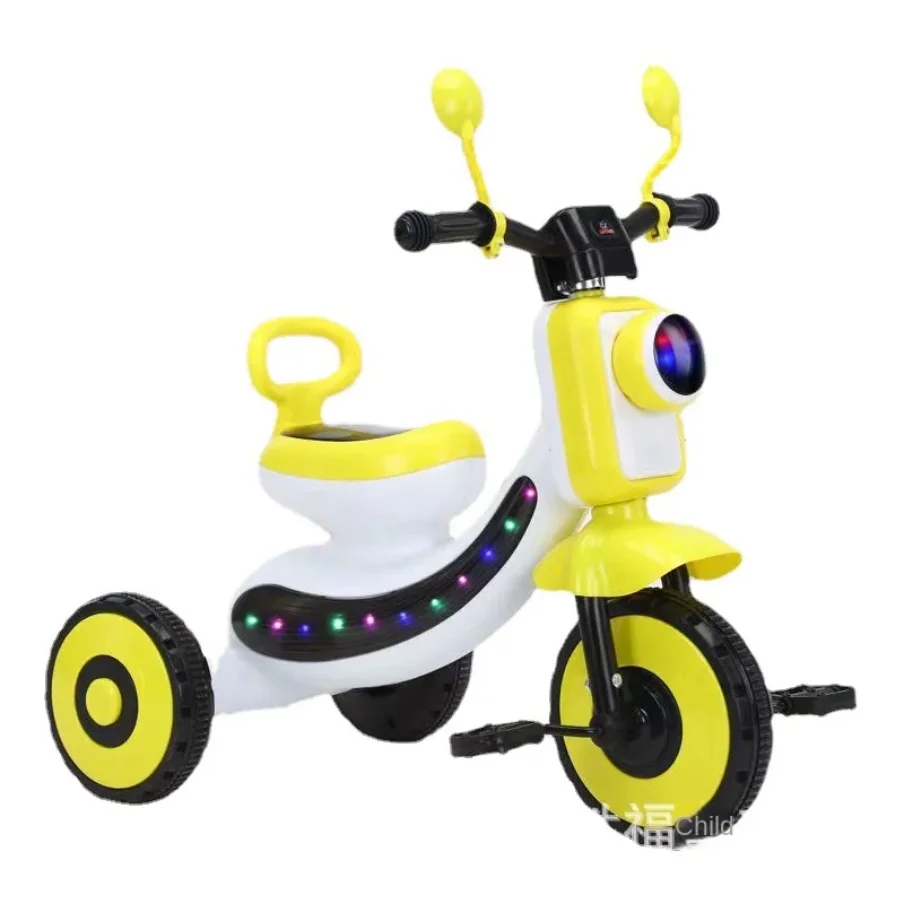 Multifunctional Push Bike Kids Ride on Tricycle Car Child 3 Wheel with Light Music thumbnail 4