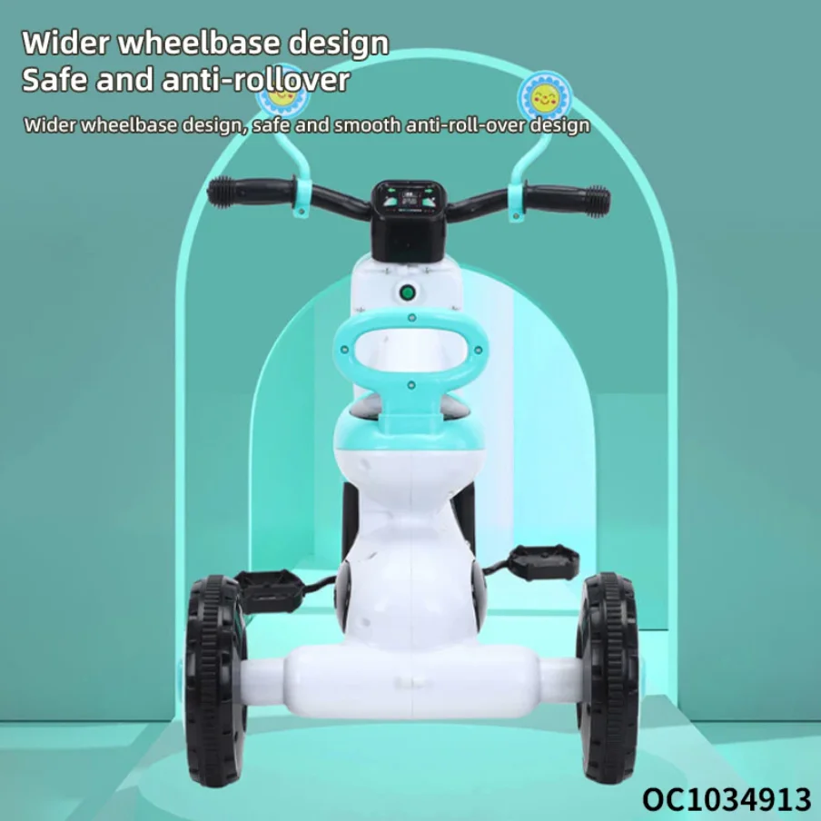 Multifunctional Push Bike Kids Ride on Tricycle Car Child 3 Wheel with Light Music thumbnail 8