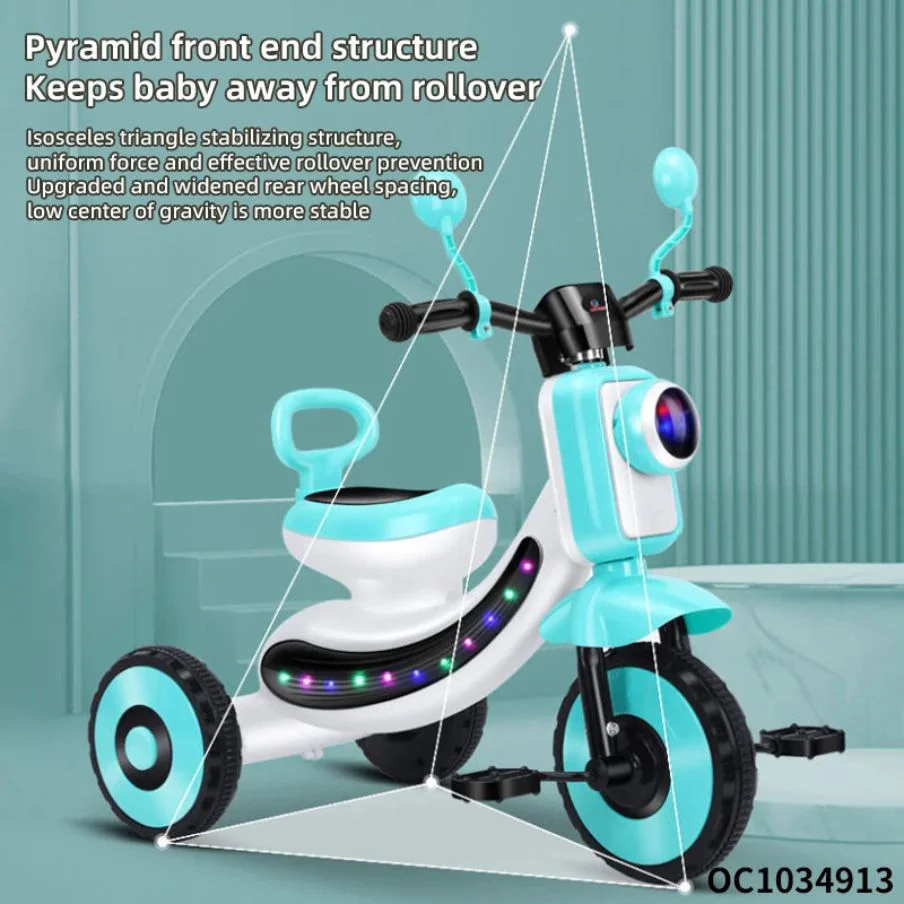 Multifunctional Push Bike Kids Ride on Tricycle Car Child 3 Wheel with Light Music thumbnail 10