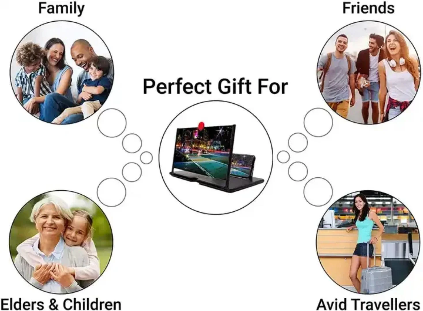 14\ Universal Mobile Phone Screen Amplifier 3D Video 3x Screen Enlarger Phone Screen Magnifier Mobil thumbnail 2