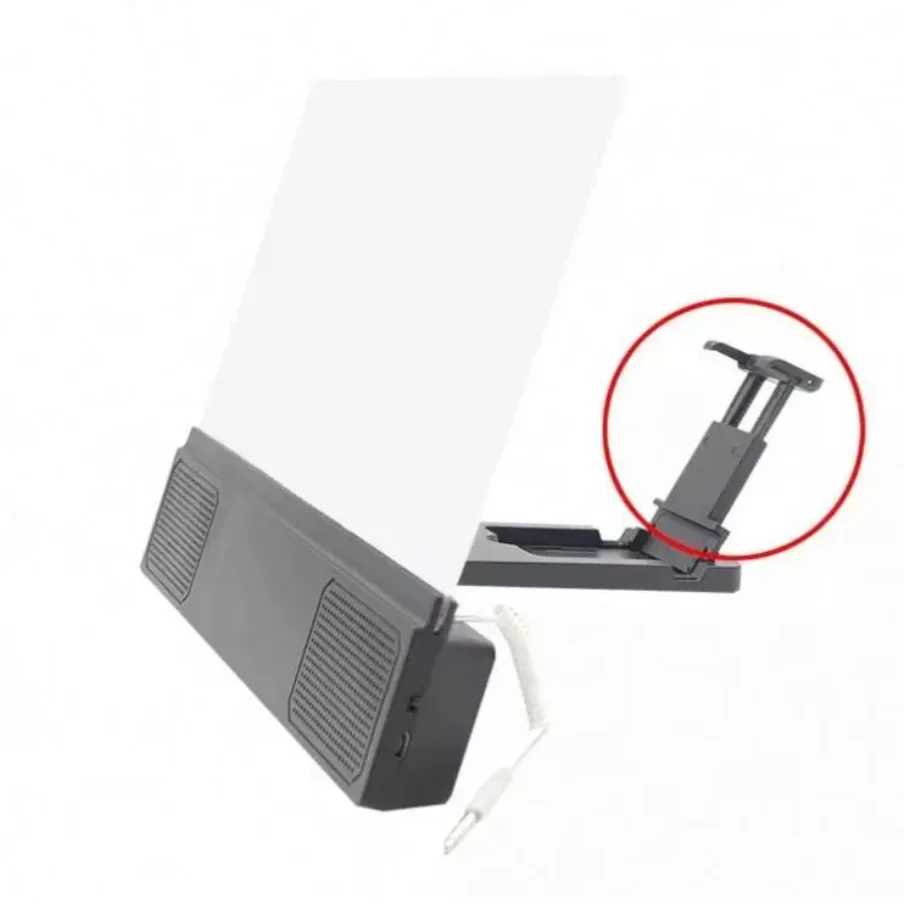 12 Inch 3D Mobile Phone Screen Magnifier HD Video Folding Phone Desk Holder Amplifier Stand Bracket thumbnail 14