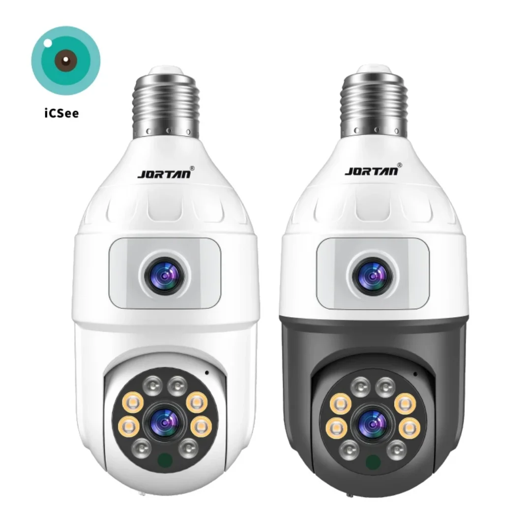 4mp Smart Home Mini Camera Dual Lens Night Vision 360 Degree Ip E27 Wireless Security Cctv Wifi Sock thumbnail 3