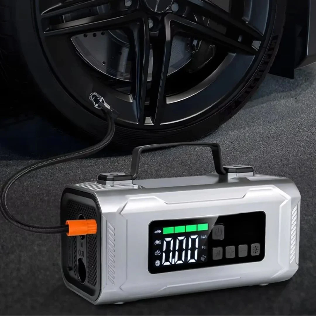 Portable 6 in 1 Car Jump Starter with Cordless Air Compressor 12000mAh Car Battery Booster Power Ban thumbnail 10