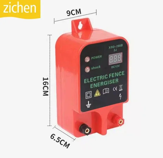 ZICHEN 2.0j 10km farm Electric Poultry equipments Portable Power Solar Panel Electric Fence Energize thumbnail 3