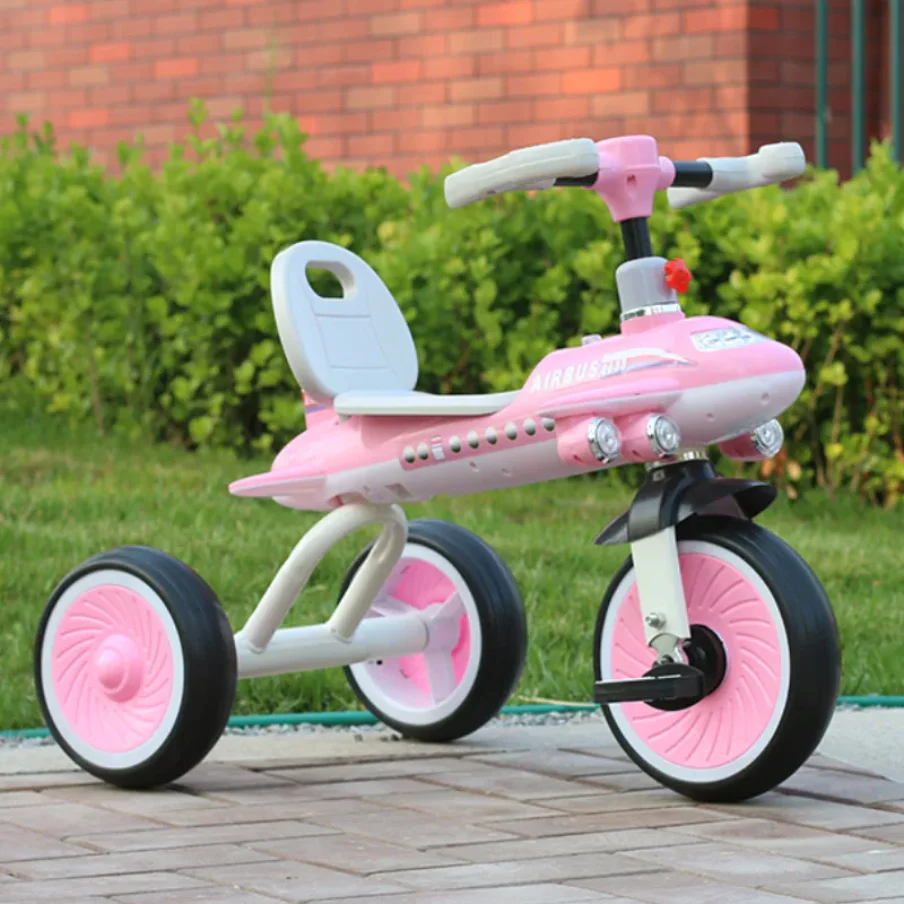 1-3 Years Old Children Electric Motorcycle with Light Three-wheeled Toy Car Plastic Children's Car I thumbnail 3