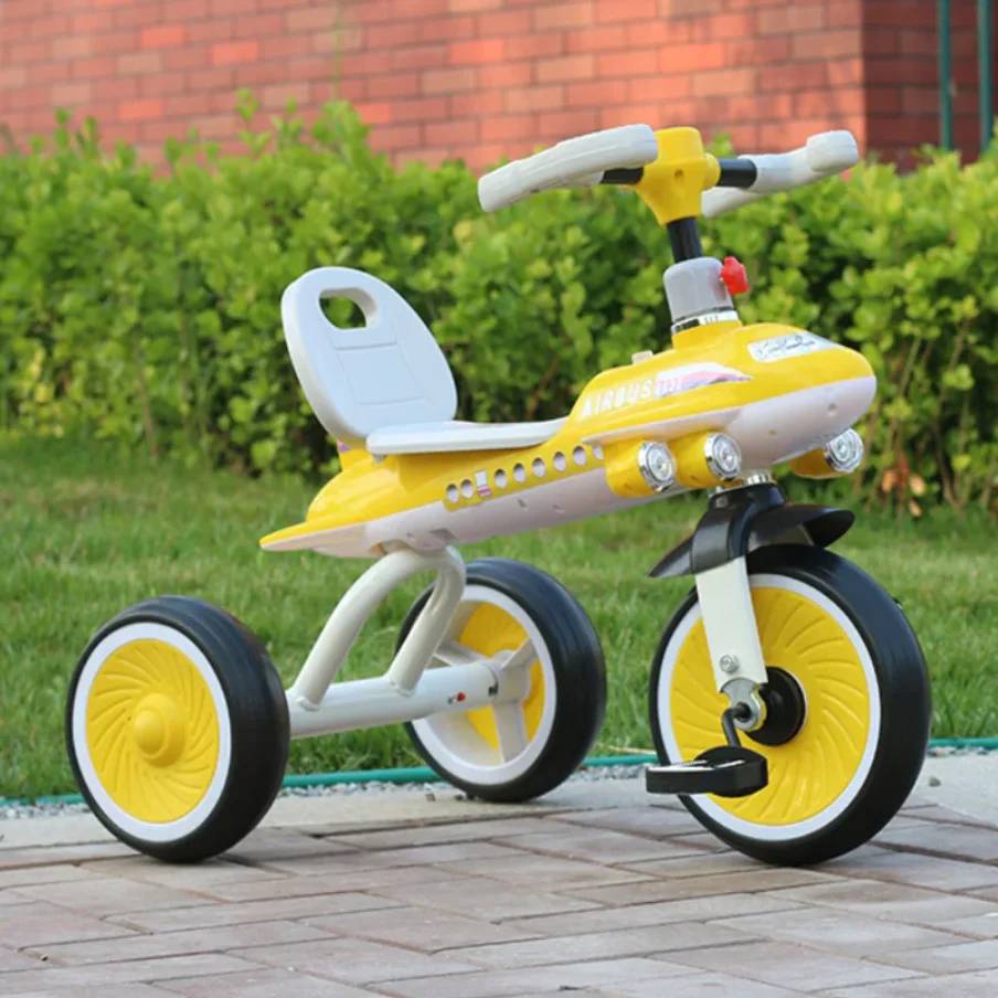 1-3 Years Old Children Electric Motorcycle with Light Three-wheeled Toy Car Plastic Children's Car I thumbnail 4