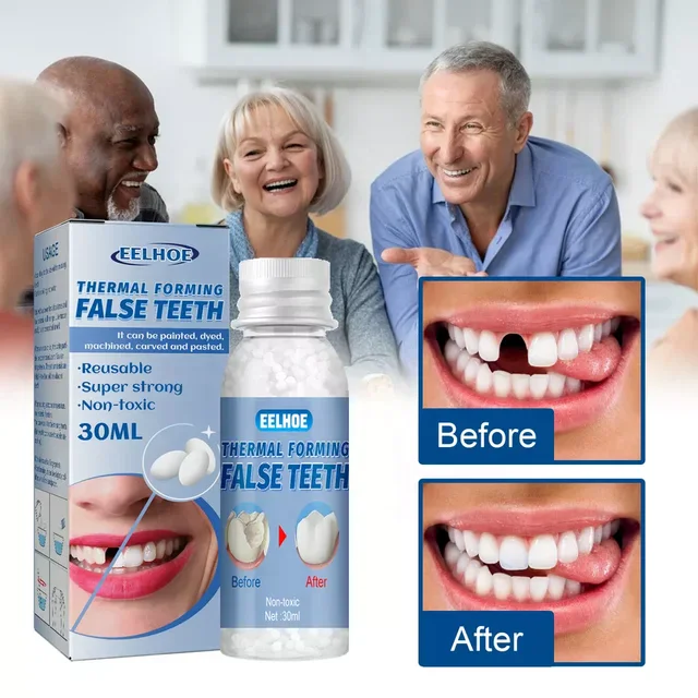 Strong Reusable Temporary Tooth Repair Cosmetic Denture Modification Gap Filling Dental Glue Thermal