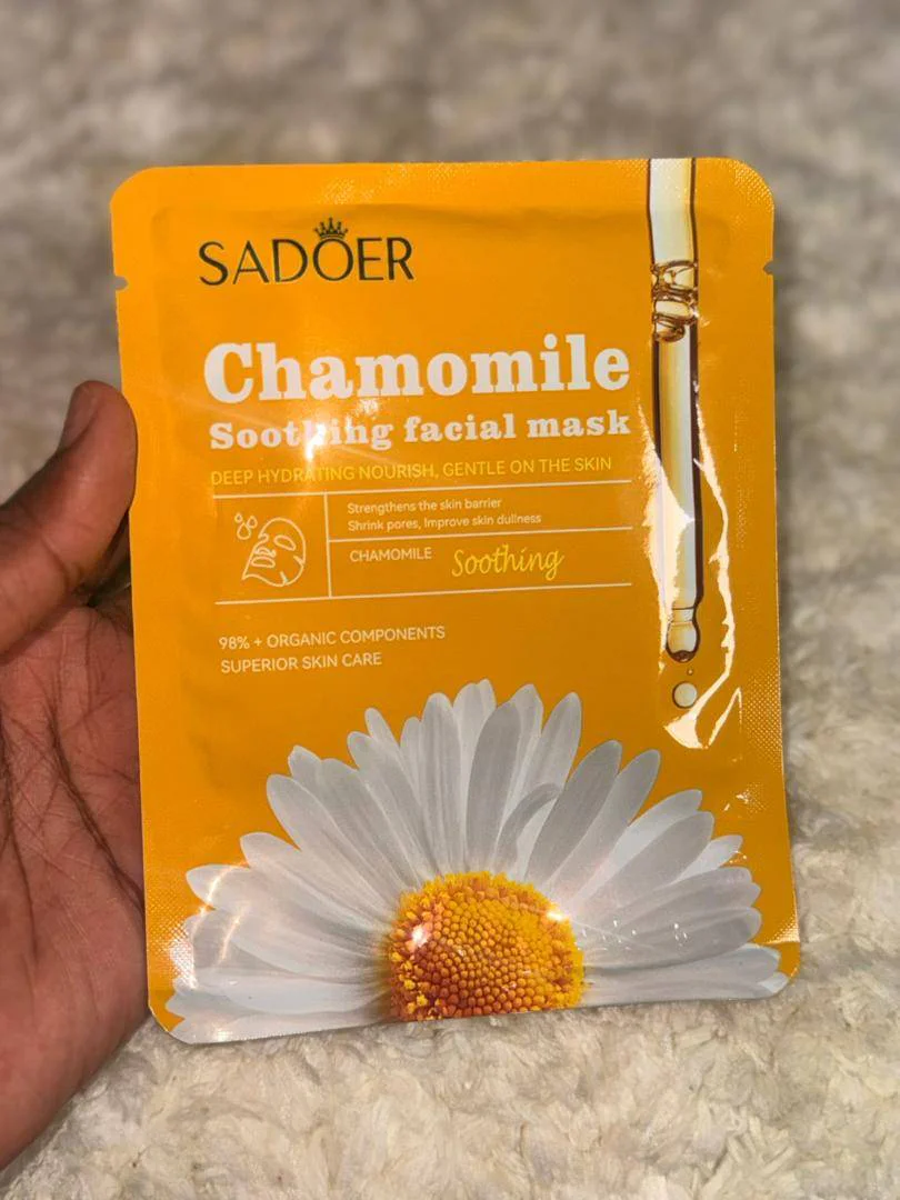 Chamomile Extract-Infused Beauty Facial Mask - Image 1